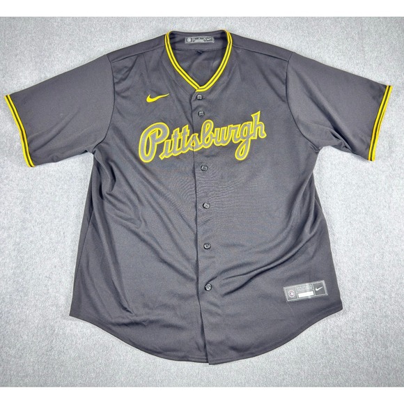 Pittsburgh Pirates Mendy Lopez Nike Mens XL Black Jersey Official Authentic #96